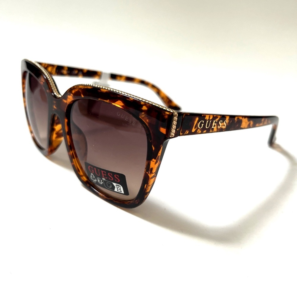 New Original GUESS Oversized Cat Eye Sunglasses GO00045 Acetate Tortoise Shell